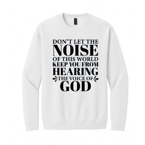 Crewneck Sweatshirt - Voice of God (White)