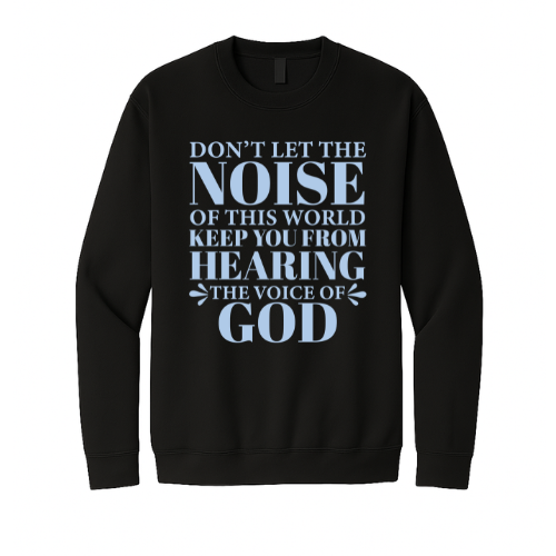 Crewneck Sweatshirt - Voice of God (Black)