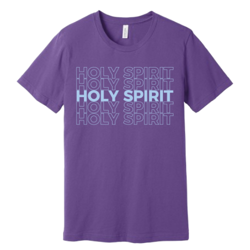 Unisex Jersey Short Sleeve Tee. Holy Spirit (Purple)