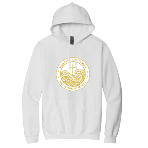 Hooded Sweatshirt - Walk By Faith (White)