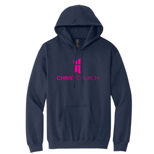 Hooded Sweatshirt - Christ Church Logo (Navy)