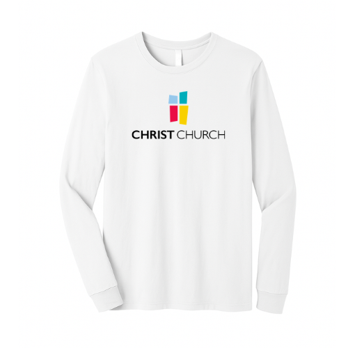 Unisex Jersey Long Sleeve Tee White- Christ Church