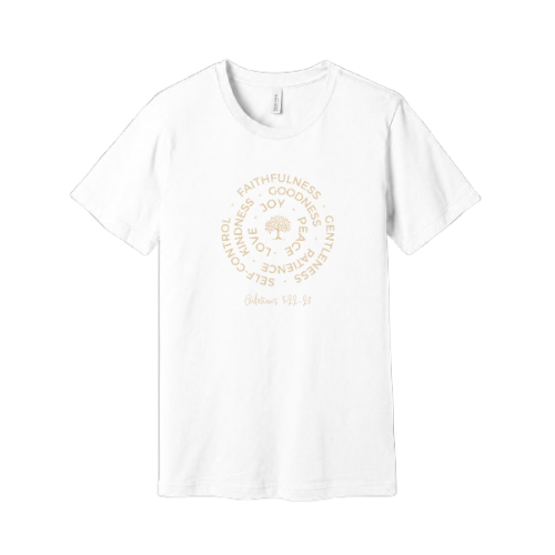 Unisex Jersey Short Sleeve Tee. Fruit of the Spirit (White)