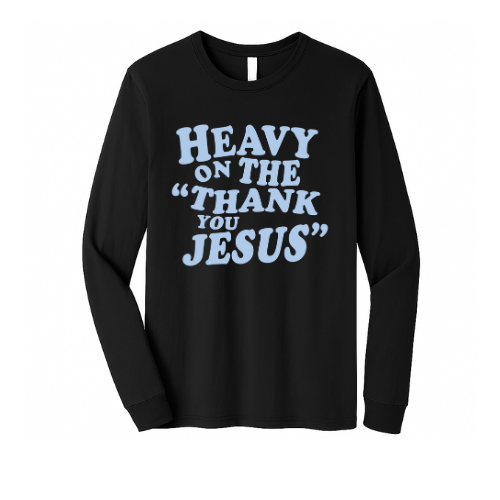Crewneck Sweatshirt - Thank You Jesus (Black)