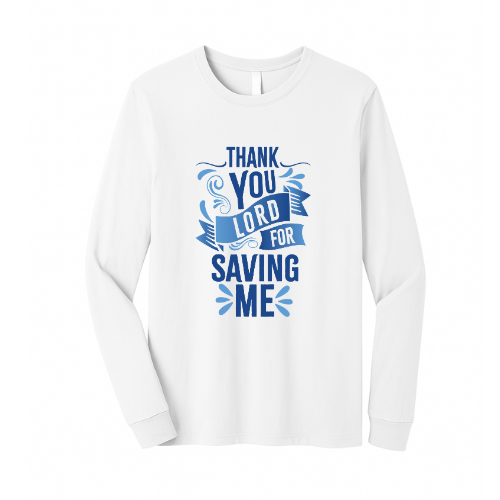 Unisex Jersey Long Sleeve Tee - Thank You Lord (White)