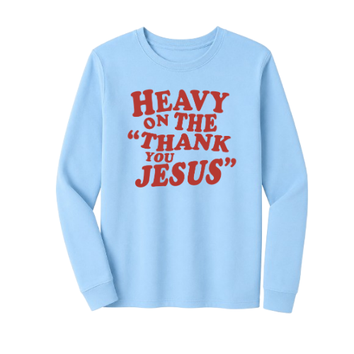 Crewneck Sweatshirt - Thank You Jesus (Blue)