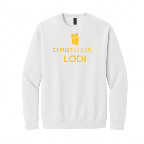 Crewneck Sweatshirt - Christ Church Lodi (White)