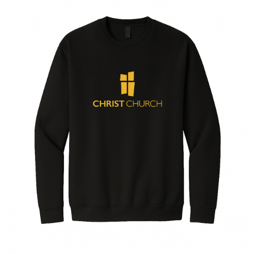 Crewneck Sweatshirt - Christ Church Big Logo (Black)