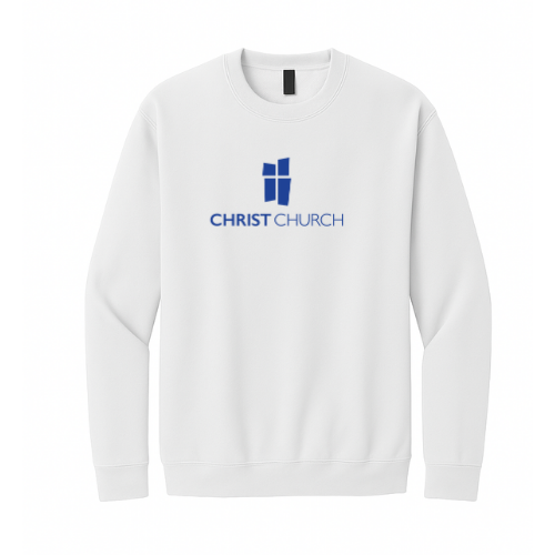 Crewneck Sweatshirt - Christ Church Big Logo (White)