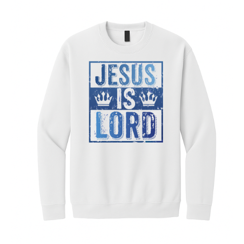 Crewneck Sweatshirt - Jesus is Lord (White)