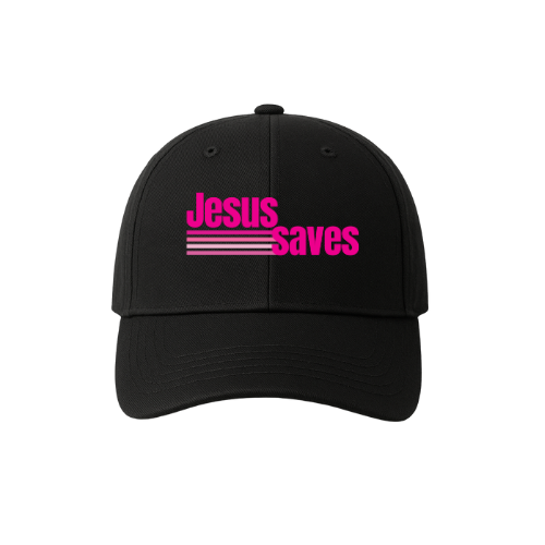 Dads Hat - Jesus Saves (line)
