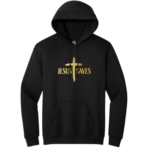 Hooded Sweatshirt - Jesus Saves (cruss)