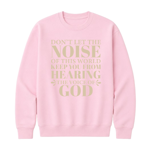 Crewneck Sweatshirt - Voice of God (Pink)
