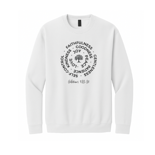 Crewneck Sweatshirt - Fruit of the Spirit (White)