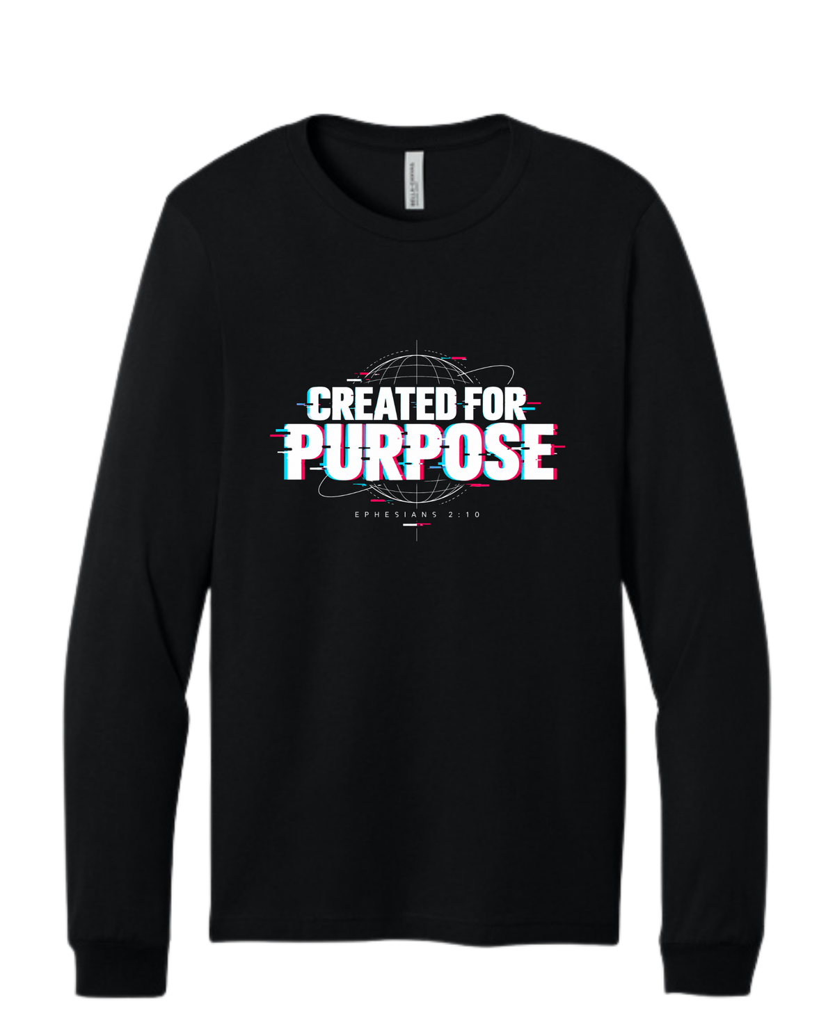 Unisex Jersey Long Sleeve Tee - Created For Purpose (Black)