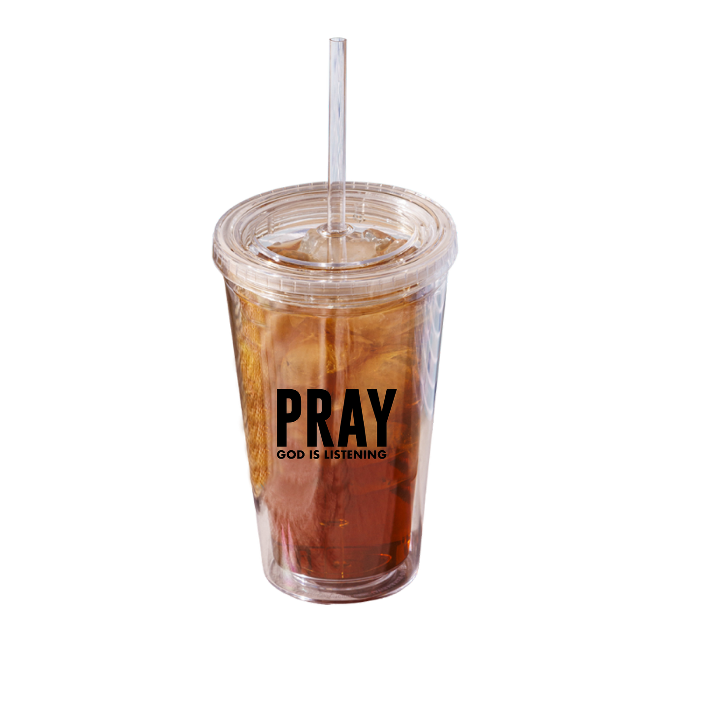 Pray - God is Listening - ACRYLIC TUMBLERS