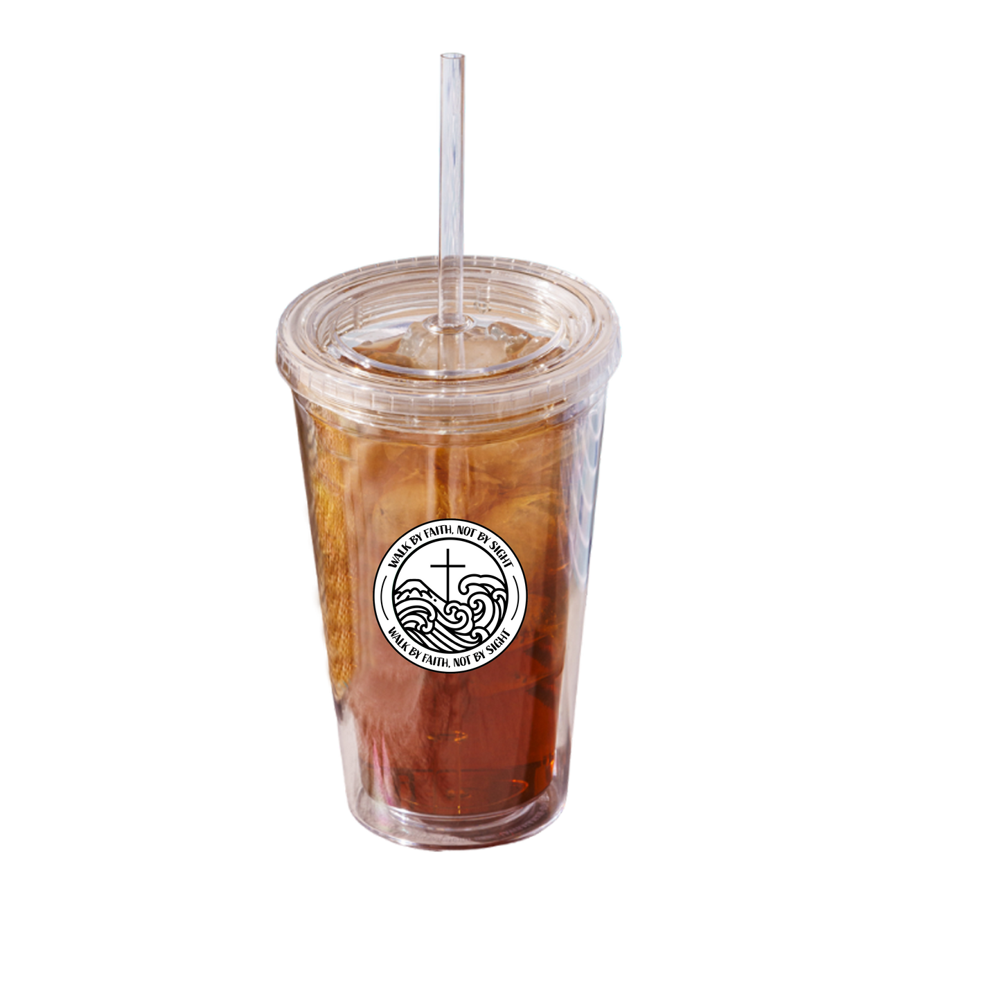 Walk by Faith (Waves) ARCRYLIC TUMBLERS