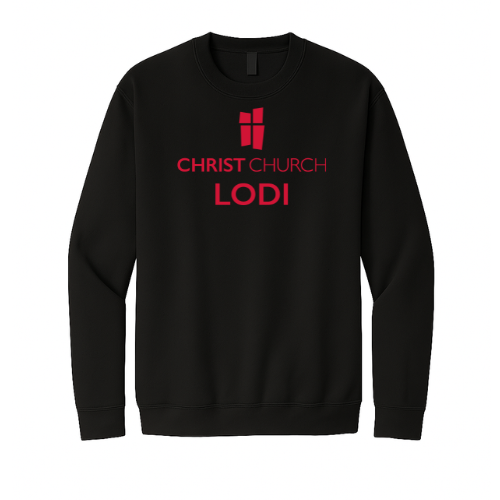 Crewneck Sweatshirt - Christ Church Lodi (Black)