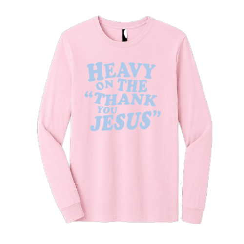 Crewneck Sweatshirt - Thank You Jesus (Pink)