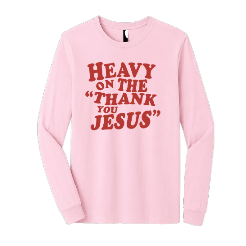 Crewneck Sweatshirt - Thank You Jesus (Pink)