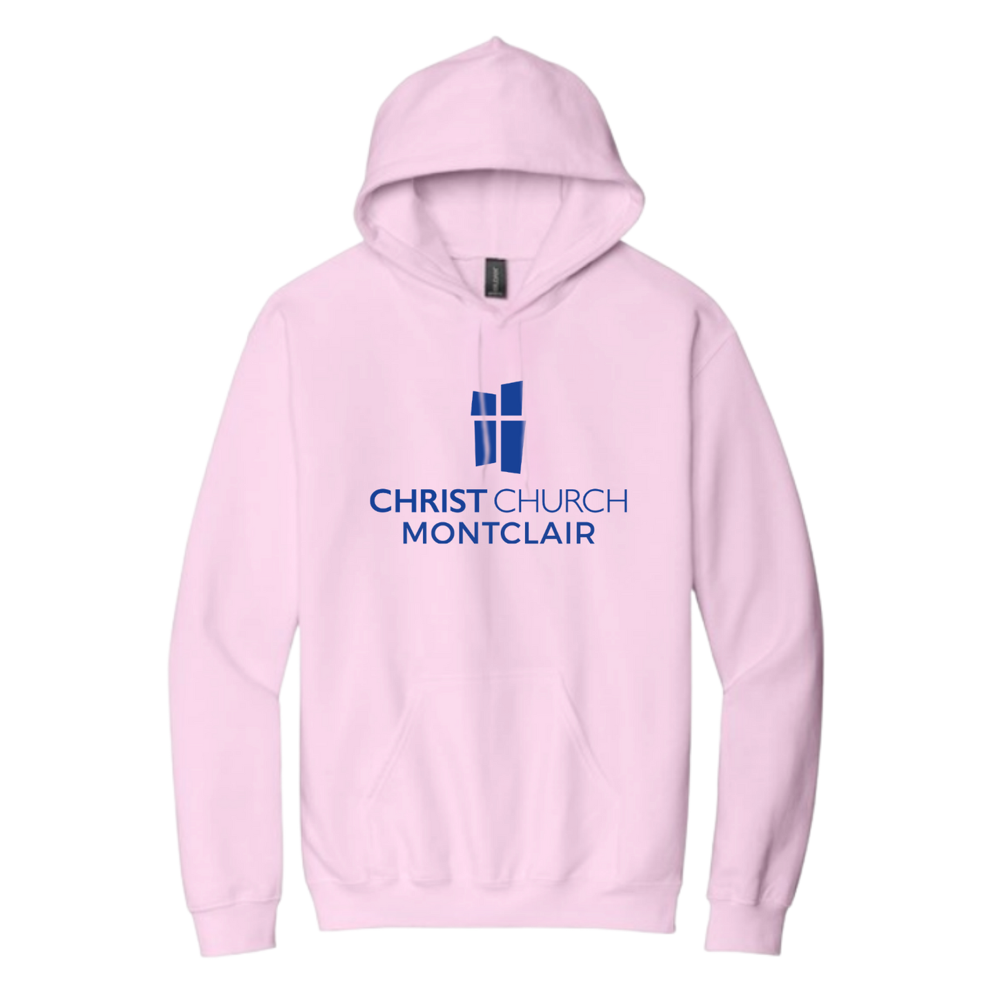 Hooded Sweatshirt - Christ Church Logo Montclair (Pink)