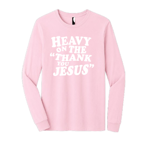 Crewneck Sweatshirt - Thank You Jesus (Pink)