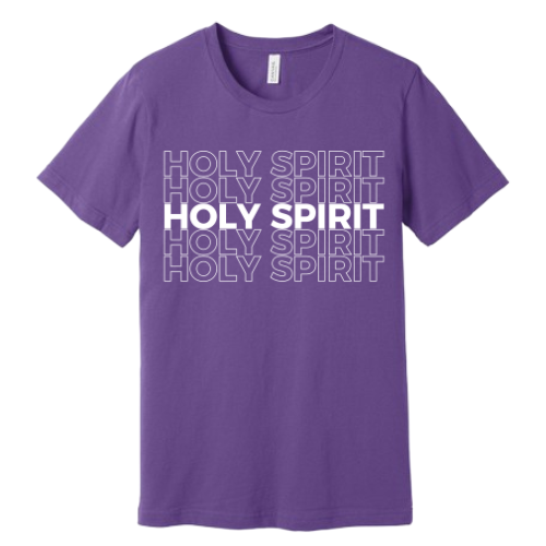 Unisex Jersey Short Sleeve Tee. Holy Spirit (Purple)