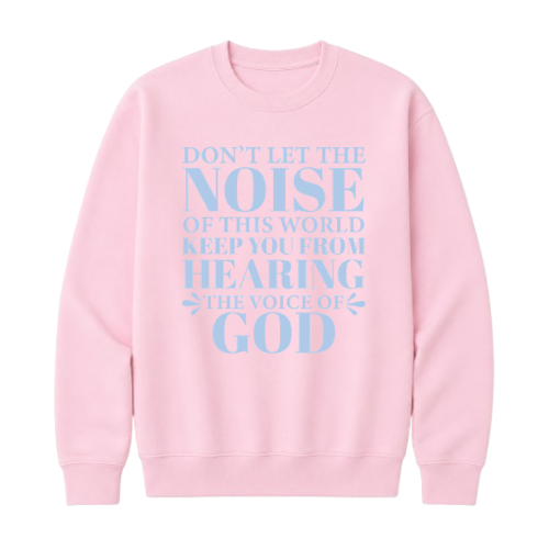 Crewneck Sweatshirt - Voice of God (Pink)