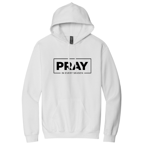 Hooded Sweatshirt - Pray Every Season (White)