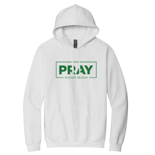 Hooded Sweatshirt - Pray Every Season (White)