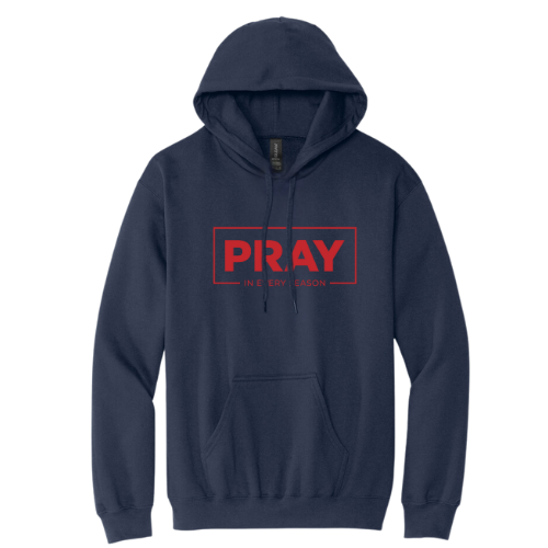 Hooded Sweatshirt - Pray Every Season (Navy)