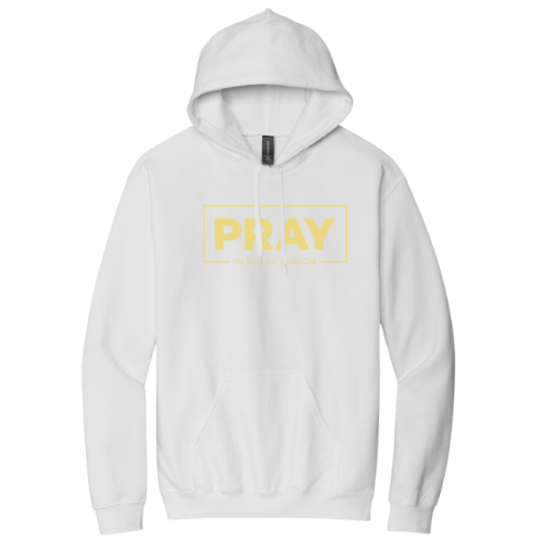 Hooded Sweatshirt - Pray Every Season (White)