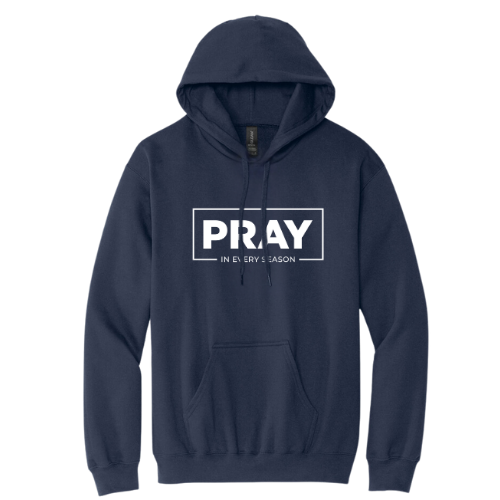 Hooded Sweatshirt - Pray Every Season (Navy)