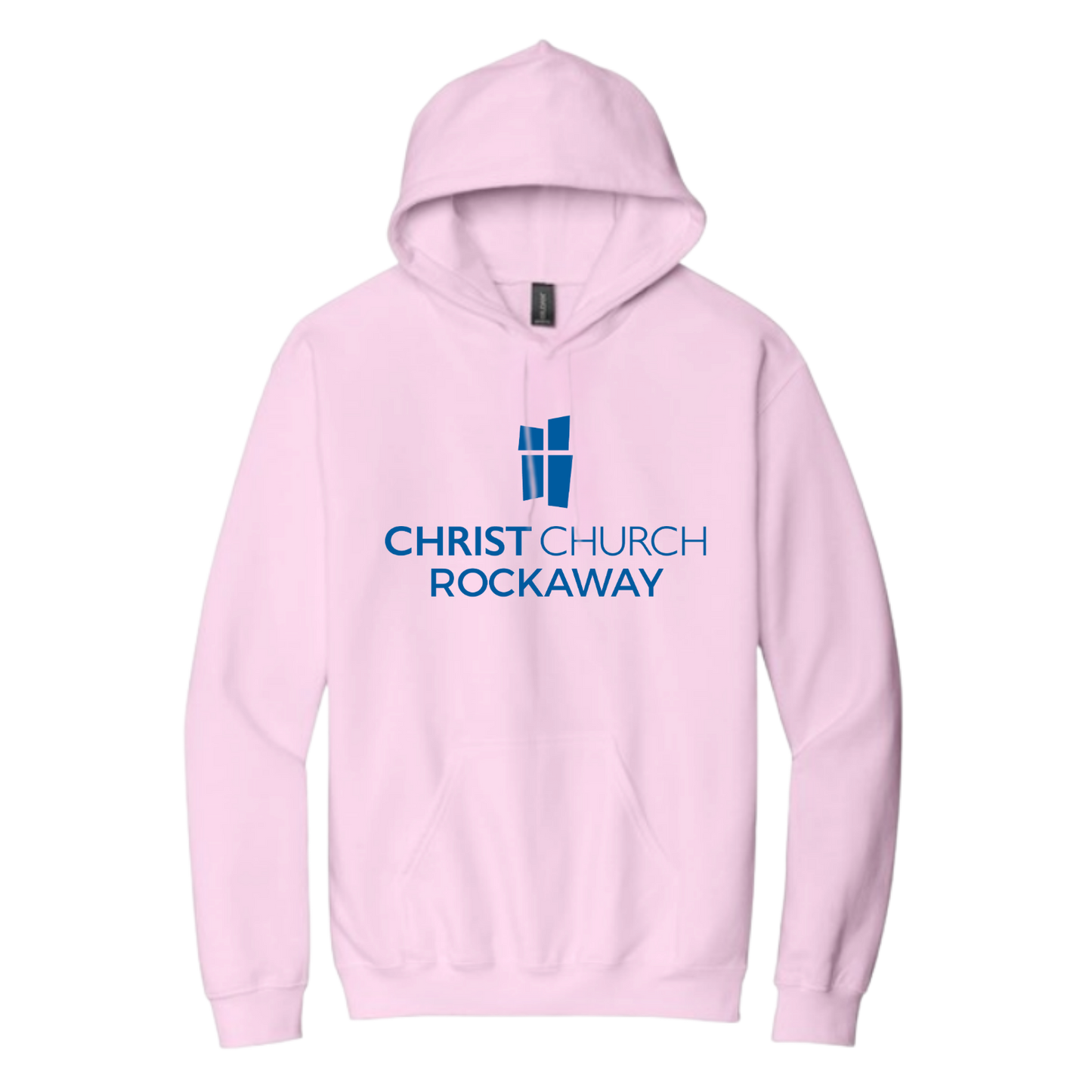 Hooded Sweatshirt - Christ Church Logo Rockaway (Pink)