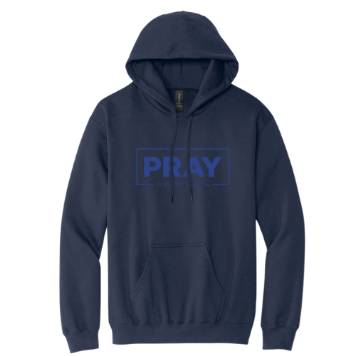 Hooded Sweatshirt - Pray Every Season (Navy)