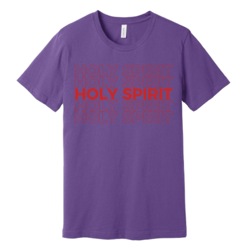 Unisex Jersey Short Sleeve Tee. Holy Spirit (Purple)