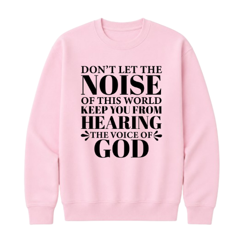 Crewneck Sweatshirt - Voice of God (Pink)