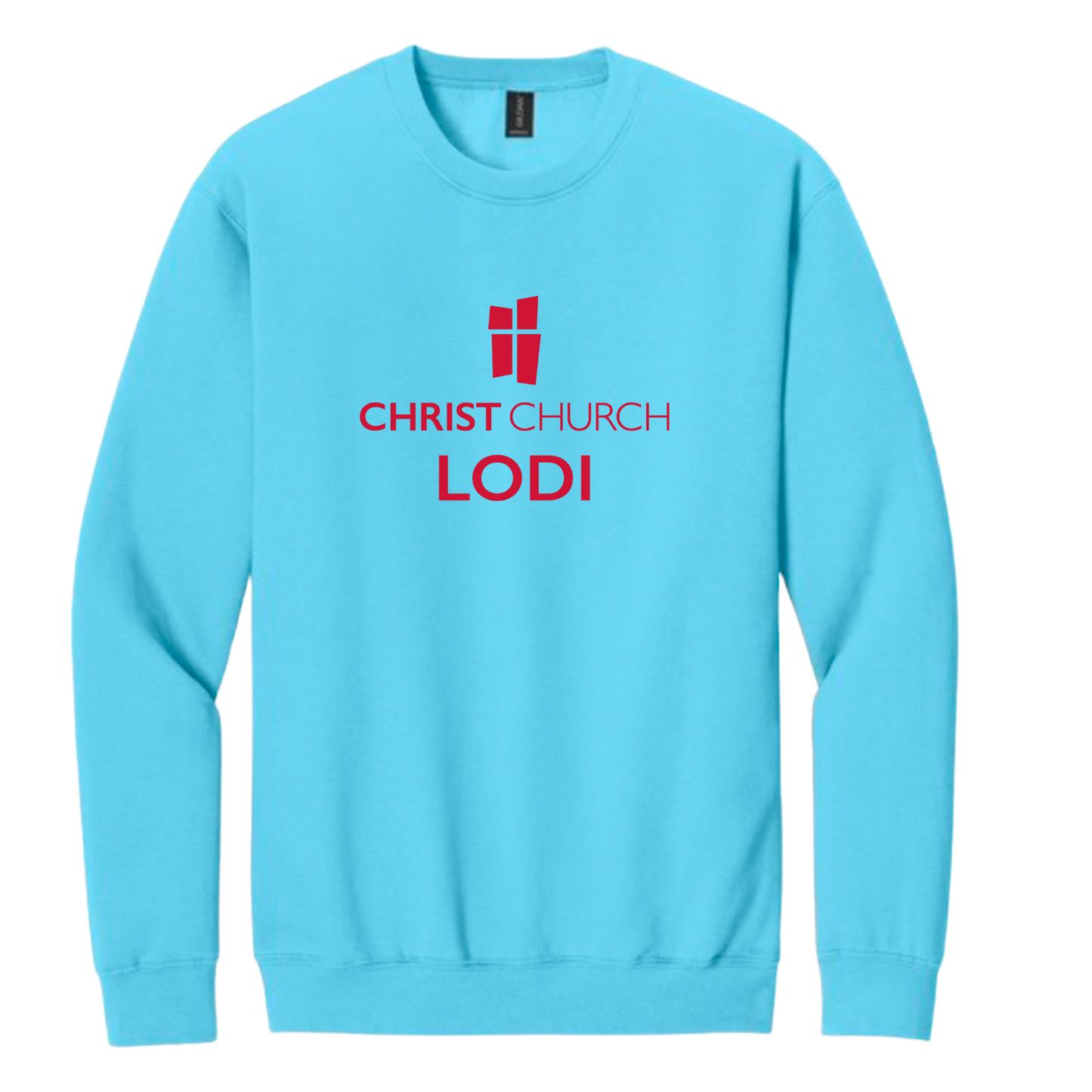 Crewneck Sweatshirt - Christ Church Lodi (Sky Blue)