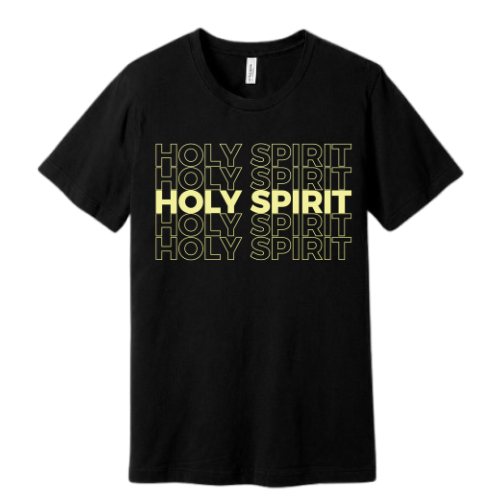 Unisex Jersey Short Sleeve Tee. Holy Spirit (Black)