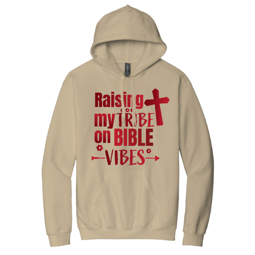 Hooded Sweatshirt - Raising My Vibes (Sand)