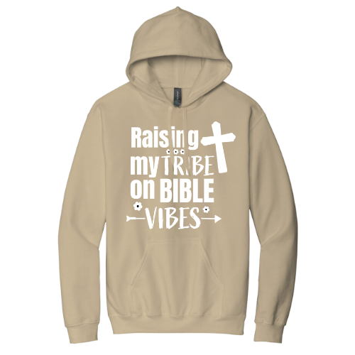 Hooded Sweatshirt - Raising My Vibes (Sand)