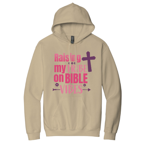 Hooded Sweatshirt - Raising My Vibes (Sand)