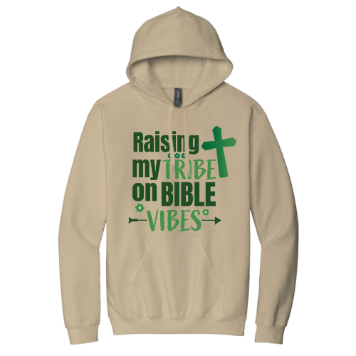 Hooded Sweatshirt - Raising My Vibes (Sand)
