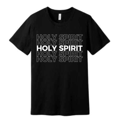 Unisex Jersey Short Sleeve Tee. Holy Spirit (Black)