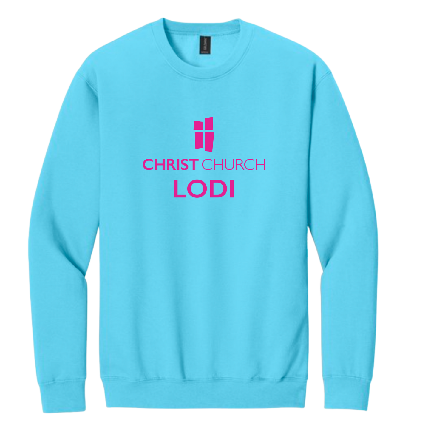 Crewneck Sweatshirt - Christ Church Lodi (Sky Blue)