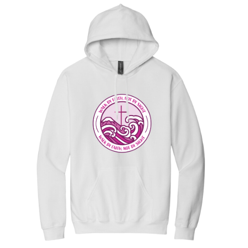 Hooded Sweatshirt - Walk By Faith (White)