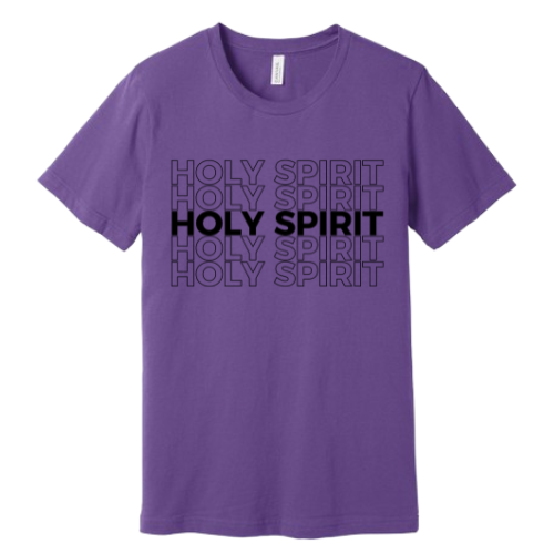 Unisex Jersey Short Sleeve Tee. Holy Spirit (Purple)