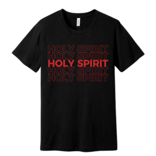 Unisex Jersey Short Sleeve Tee. Holy Spirit (Black)