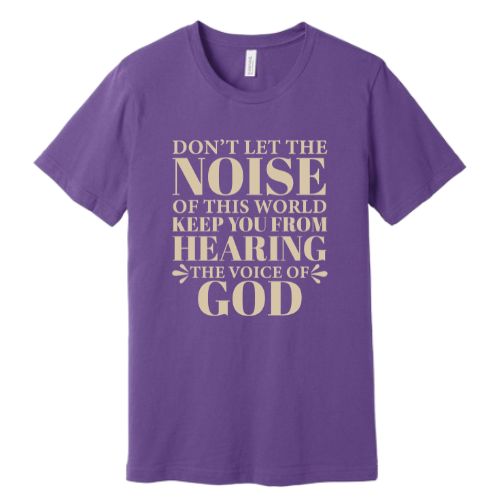 Unisex Jersey Short Sleeve Tee. Voice Of God  (Purple)