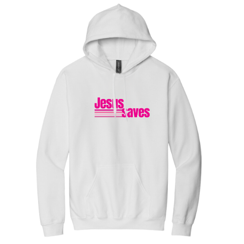 Hooded Sweatshirt - Jesus Saves (White)